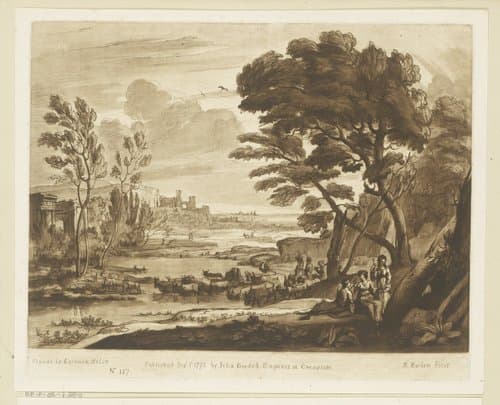 Landschap met Paris en Oenone by Richard Earlom