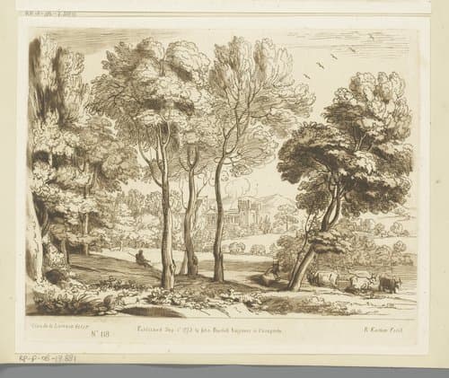 Gezicht op het Kasteel Tor Crescenza te Rome by Richard Earlom