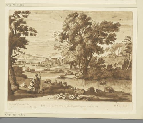 Prenten naar tekeningen van Claude Lorrain by Richard Earlom