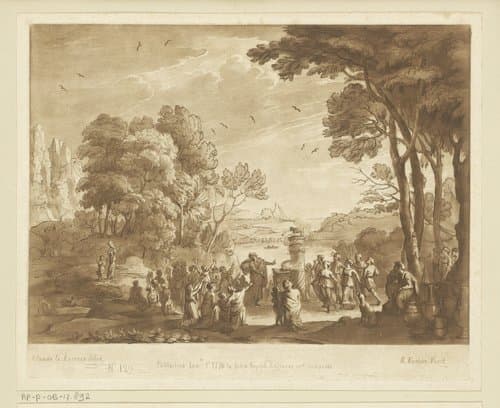 Prenten naar tekeningen van Claude Lorrain by Richard Earlom