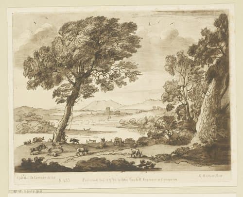Prenten naar tekeningen van Claude Lorrain by Richard Earlom