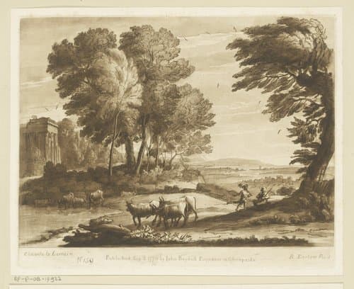 Prenten naar tekeningen van Claude Lorrain by Richard Earlom