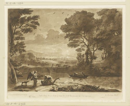 Landschap met Tobias by Richard Earlom