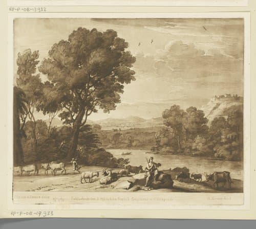 Prenten naar tekeningen van Claude Lorrain by Richard Earlom