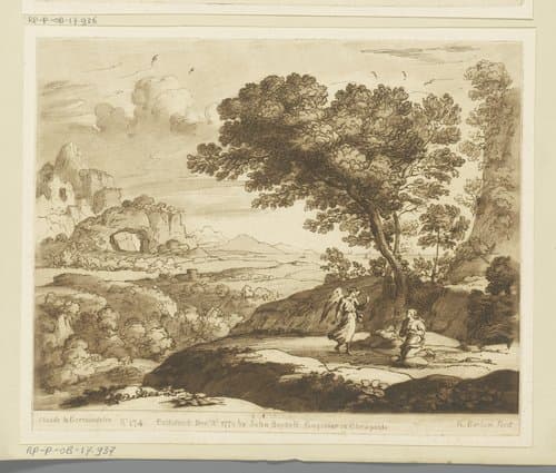 Landschap met Hagar by Richard Earlom