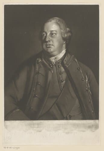 Portret van Willem Augustus van Cumberland by Edward Fisher