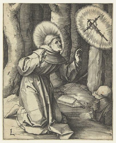 De stigmatisatie van de heilige Franciscus by Lucas van Leyden
