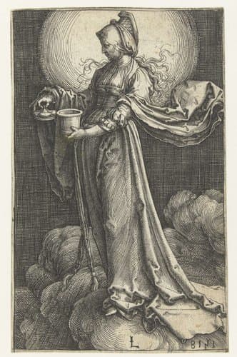 Mary Magdalene on the Clouds by Lucas van Leyden