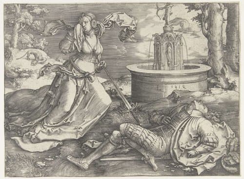 Pyramus en Thisbe by Lucas van Leyden