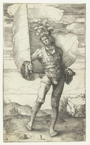 De vaandeldrager by Lucas van Leyden