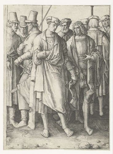 Negen mannen by Lucas van Leyden