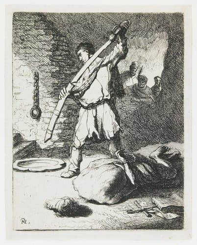 The beheading of St John the Baptist by Rembrandt van Rijn