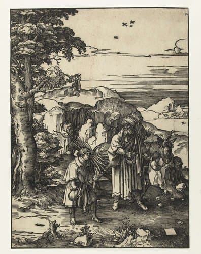 Abraham en Isaak by Lucas van Leyden