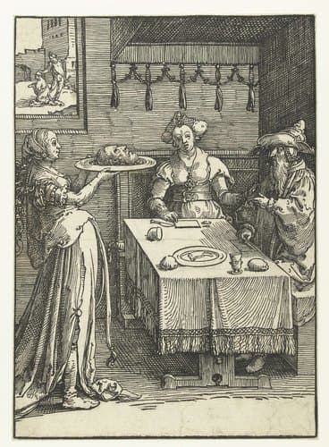 Salomé met het hoofd van Johannes de Doper by Lucas van Leyden
