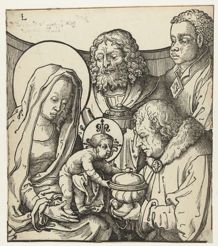 De aanbidding der koningen by anonymous