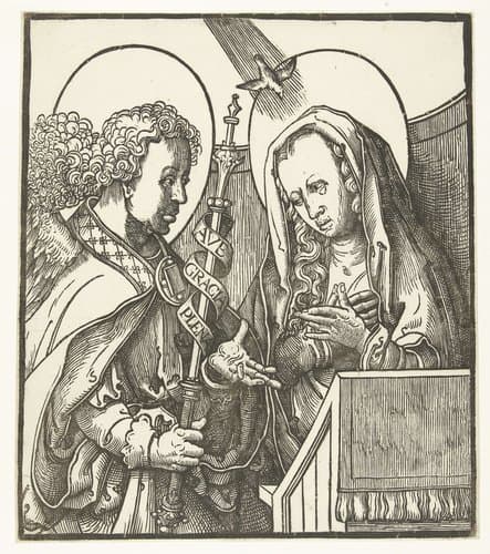 Annunciatie by Lucas van Leyden