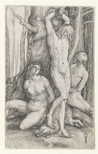 Drie gevangenen by Jacopo de'Barbari