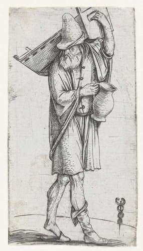 Man met wieg en kruik by Jacopo de'Barbari
