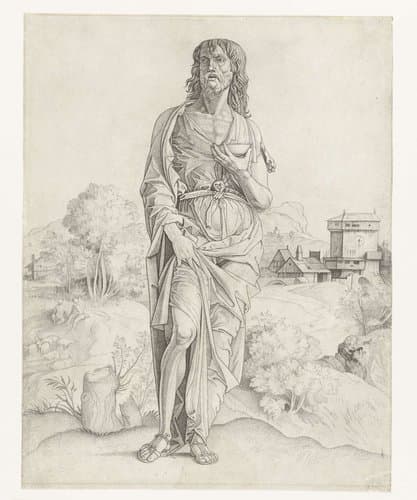 Johannes de Doper by Giulio Campagnola