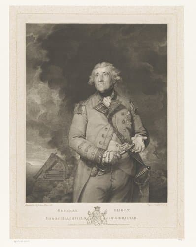 Portret van George Augustus Eliott by Richard Earlom