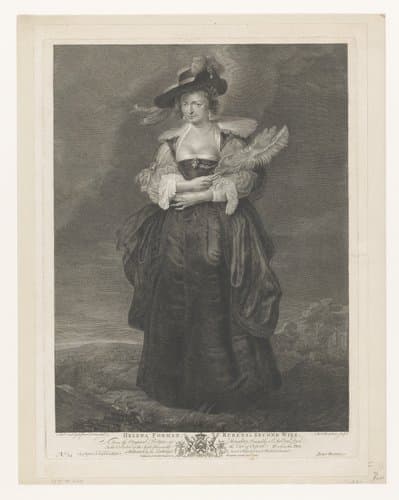 Portret van Hélène Fourment by Thomas Chambars