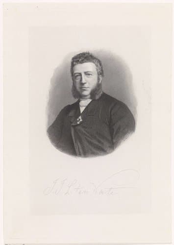 Portret van de dichter en predikant Jan Jacob Lodewijk ten Kate by Edouard Taurel