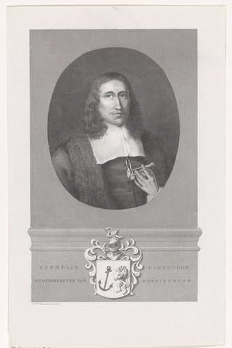 Portret van de burgmeester te Monnickendam Cornelis Dirksz by Edouard Taurel