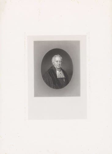 Portret van de theoloog Herman Johan Royaards