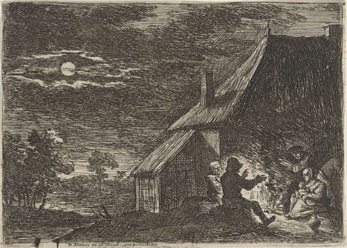 Nachtscène by anonymous