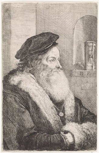 Oude man met baard by anonymous