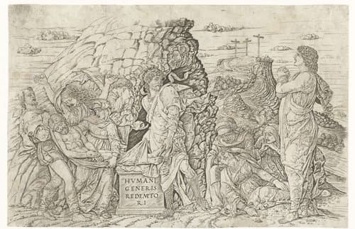 Graflegging van Christus by Andrea Mantegna