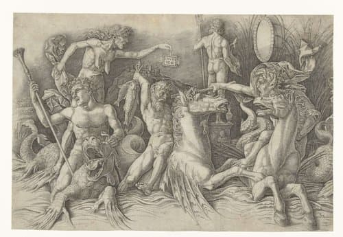 Battle of the Sea Gods by Andrea Mantegna
