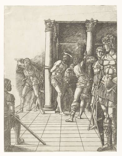 Geseling van Christus by Andrea Mantegna