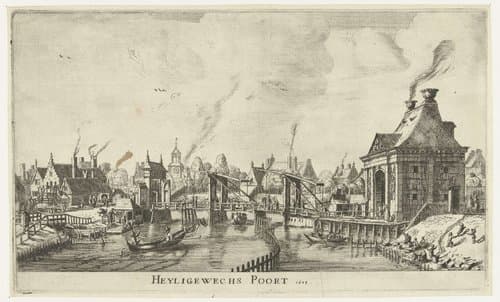 Nieuwe en eygentlycke afbeeldinghe der stadts-poorten van Amsterdam in 't licht gebracht door R.N. Zeeman by Reinier Nooms
