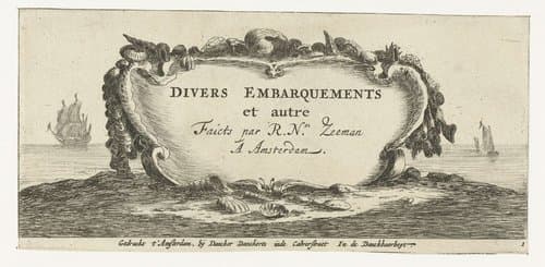 Divers Embarquements et autre Faicts par R.N. Zeeman A Amsterdam by Reinier Nooms