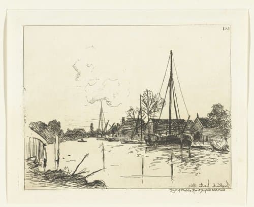 De vaart by Johan Barthold Jongkind