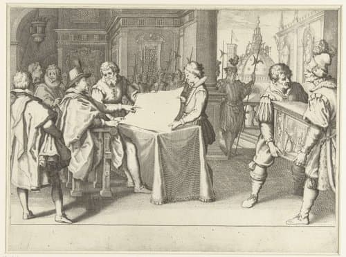 Ferdinando I de' Medici volgt de restauratie van de Santa Maria del Fiore te Florence by Jacques Callot