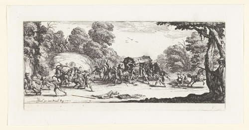 De gruwelen van de oorlog (groot) by Jacques Callot