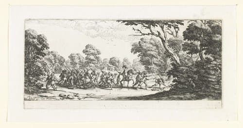 De gruwelen van de oorlog (groot) by Jacques Callot