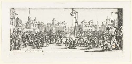 Strafmaatregelen: de wipgalg by Jacques Callot