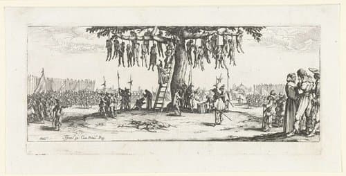 Strafmaatregelen: ophanging by Jacques Callot
