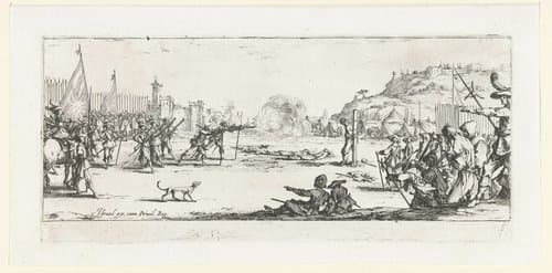Strafmaatregelen: het vuurpeloton by Jacques Callot