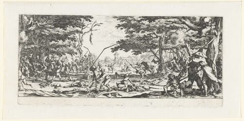 De gruwelen van de oorlog (groot) by Jacques Callot