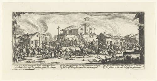 De gruwelen van de oorlog (groot) by Jacques Callot