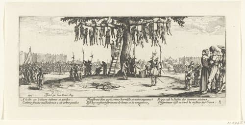Strafmaatregelen: ophanging by Jacques Callot