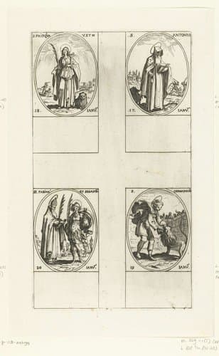 Alle heiligen en de Christelijke feestdagen van het jaar by Jacques Callot