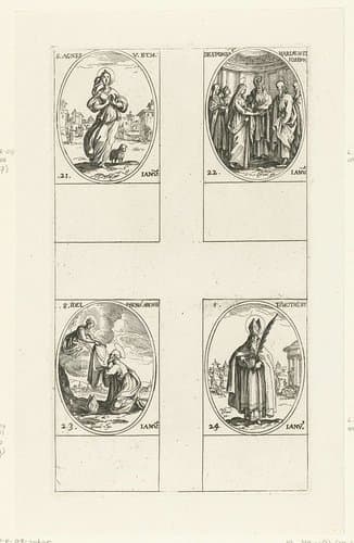Heilige Agnes by Jacques Callot