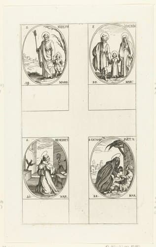 Heilige Jozef by Jacques Callot