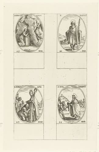 Annunciatie (Maria-Boodschap) by Jacques Callot