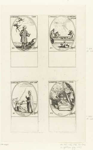 Alle heiligen en de Christelijke feestdagen van het jaar by Jacques Callot